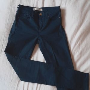 GAP true skinny teal jeans, 27T